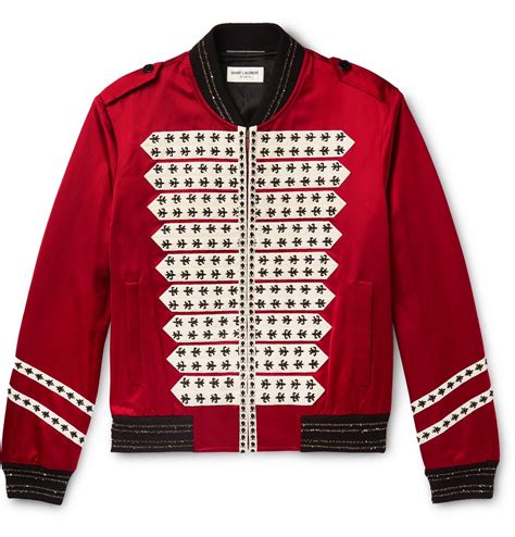 saint laurent red jacket